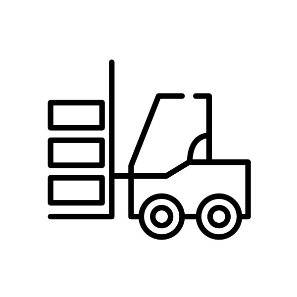 truck carrying package icon