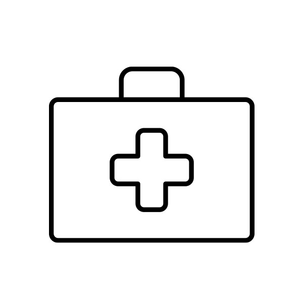 icon - suitcase with cross sign