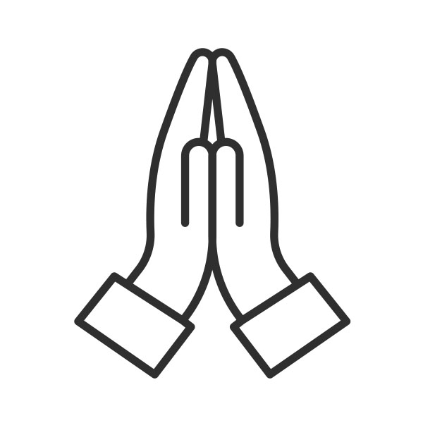 prayer hands icon